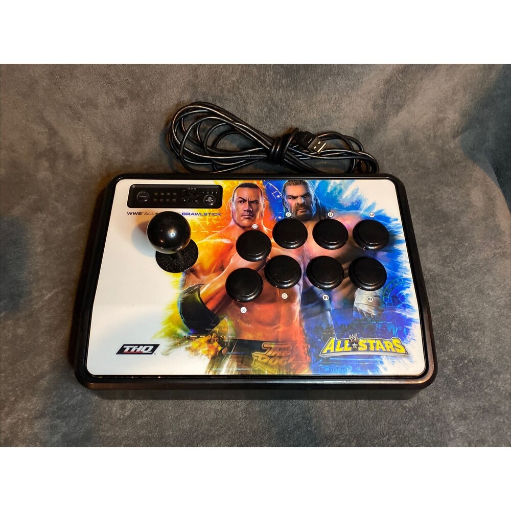 Mad Catz PS3 Arcade Stick WWE ALL STARS Tested and Working USB Connection